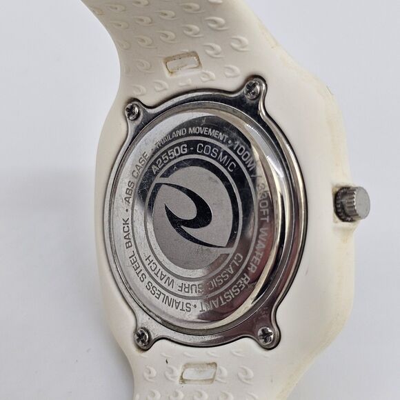 Rip Curl Women's Watch 34MM White Dial White Plastic Band Straps New Battery - Picture 8 of 16